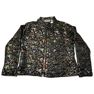 Bill Blass Jeans Women's Jacket Irredescent Colors  Lg